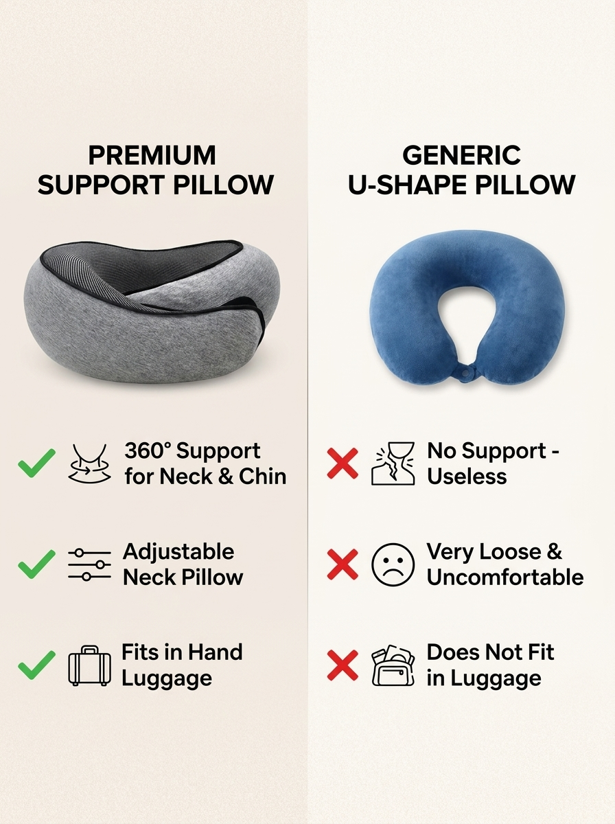 RESTORA™ Premium Neck Support Travel Pillow