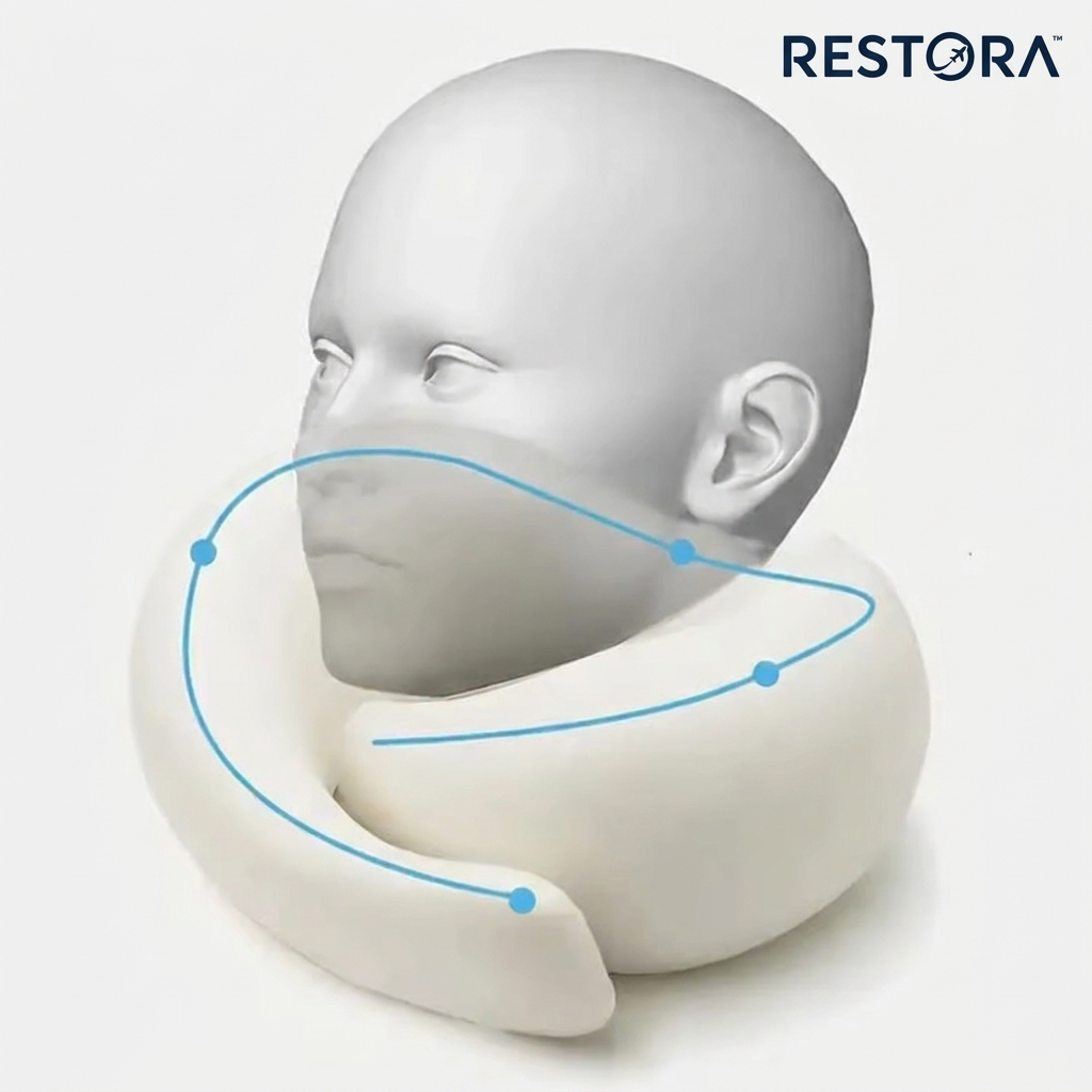 RESTORA™ Premium Neck Support Travel Pillow