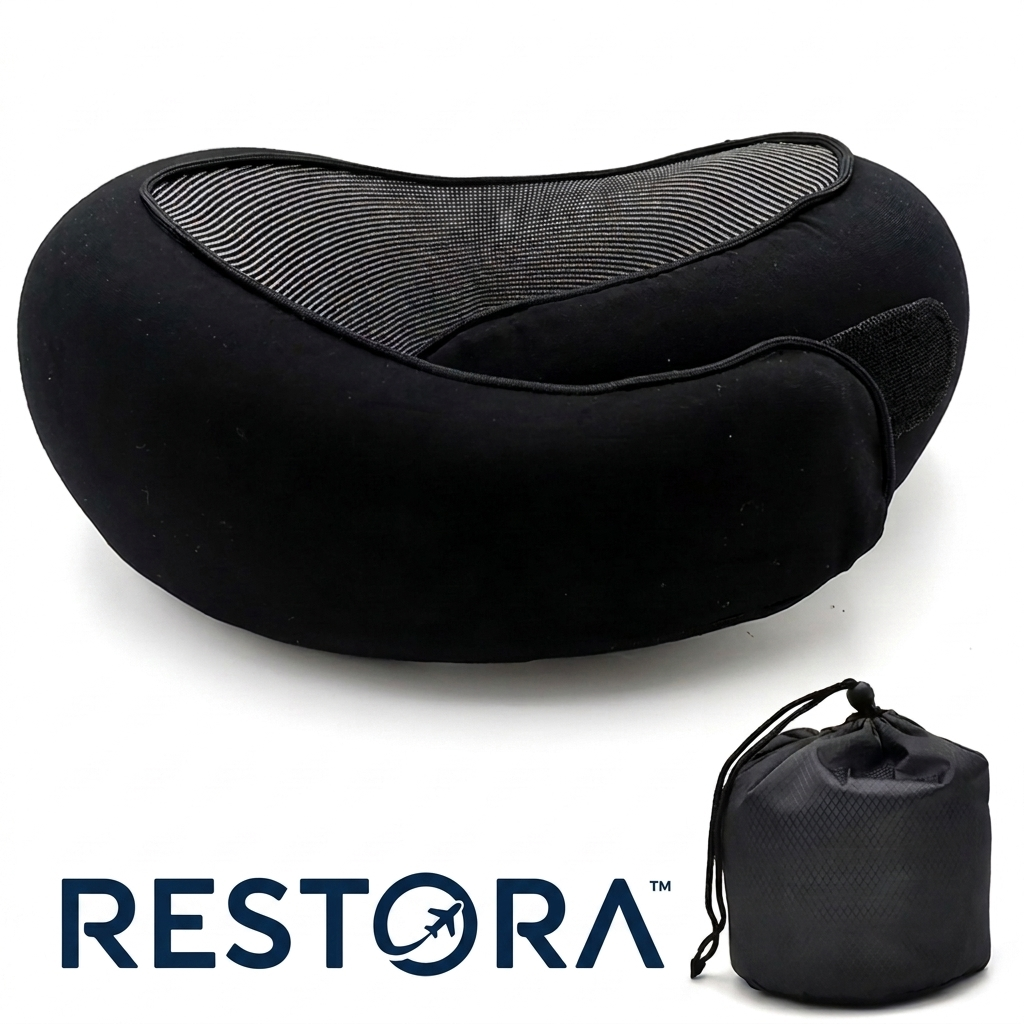 RESTORA™ Premium Neck Support Travel Pillow